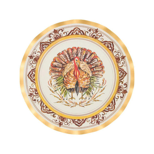 Sophistiplate Turkey & Gourds Wavy Dinner Plate-Lifestyle-Kevin's Fine Outdoor Gear & Apparel