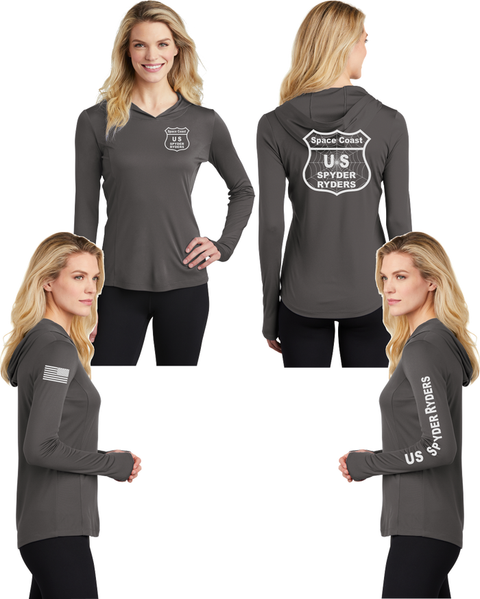 Space Coast US Spyder Ryders - Womens Thumbhole Hoodie - 100% Polyester