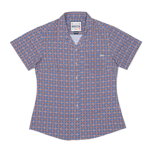 RSVLTS XS RSVLTS Women's Short Sleeve Shirt Spanish Tile – Women's KUNUFLEX Short Sleeve Shirt Spanish Tile – Women's KUNUFLEX Short Sleeve Shirt