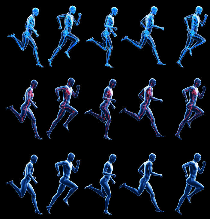 Sports Fabric, Running Fabric, Running Man on Black, Cotton or Fleece, 3721 - Beautiful Quilt