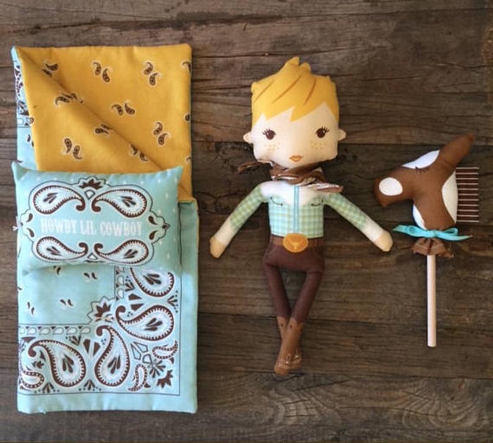 Stacy Iest Hsu Childrens Novelty Panel Lil Cowboy Doll