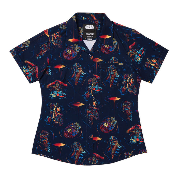 RSVLTS XS RSVLTS® Star Wars "Chewie Neon"_ Women's KUNUFLEX Short Sleeve Shirt Star Wars "Chewie Neon"_ Women's KUNUFLEX Short Sleeve Shirt
