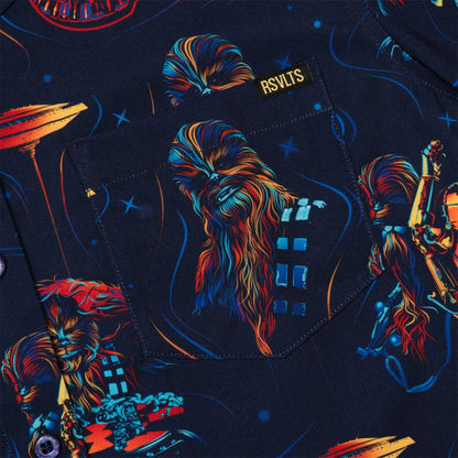 RSVLTS RSVLTS® Star Wars "Chewie Neon"_ Women's KUNUFLEX Short Sleeve Shirt Star Wars "Chewie Neon"_ Women's KUNUFLEX Short Sleeve Shirt