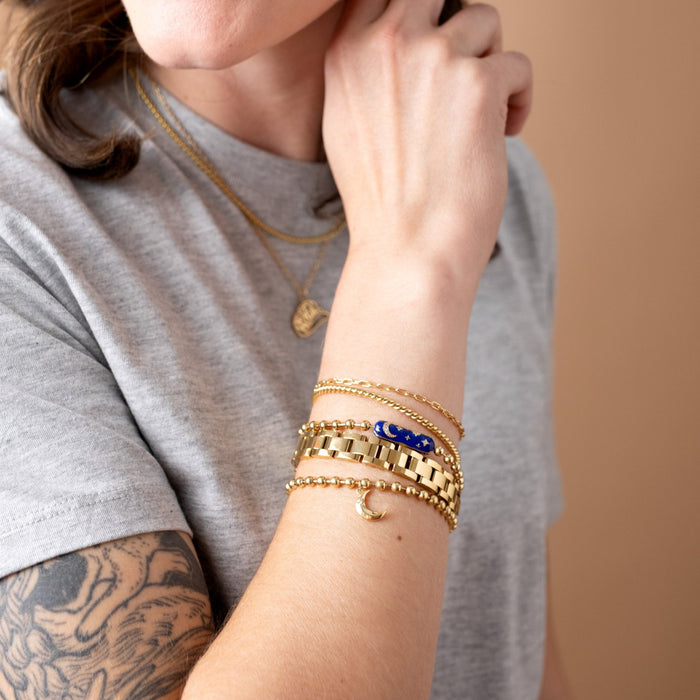 Starry Night Barrel Closure Bracelet