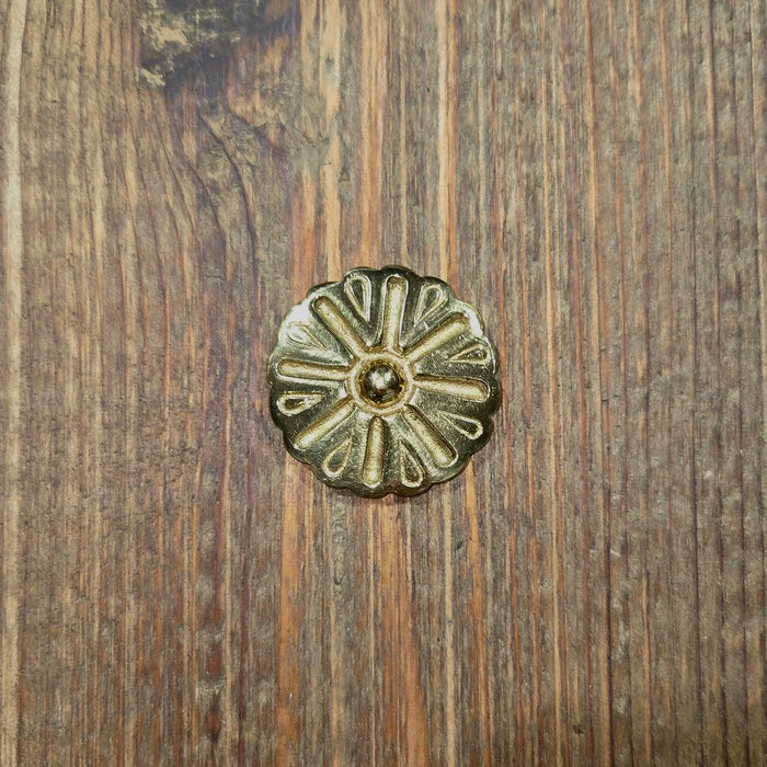 Sunburst Brass Rosette - 1 1/2" - Old West Iron