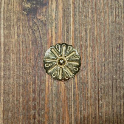 Sunburst Brass Rosette - 1 1/2" - Old West Iron