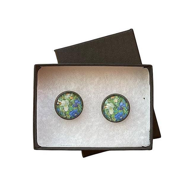 Sunflower Van Gogh Cuff Links | Artistic Design | Handmade