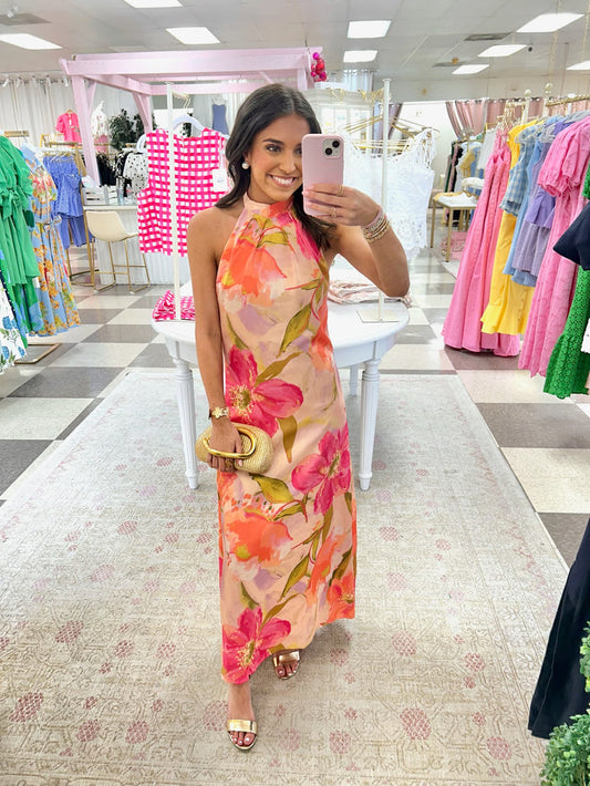 Sunset Bloom Maxi Dress