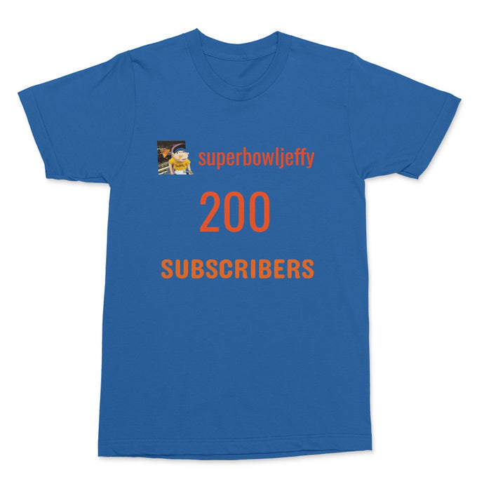 SuperBowlJeffy 200 Subscribers T-Shirt
