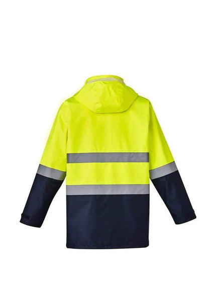 Syzmik Workwear Mens Hi Vis Basic 4 in 1 Waterproof Jacket ZJ220  flash uniforms