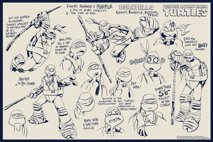Teenage Mutant Ninja Turtles Character Concepts (Set of 4)