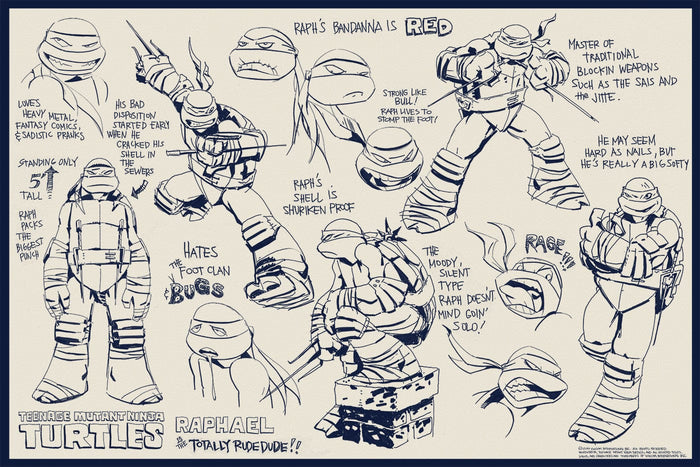 Teenage Mutant Ninja Turtles Character Concepts (Set of 4)