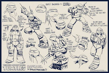 Teenage Mutant Ninja Turtles Character Concepts (Set of 4)
