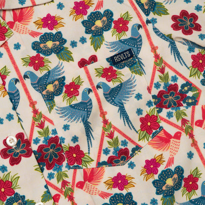 RSVLTS RSVLTS Wild Things "Folk Bird" Women's _ KUNUFLEX Short Sleeve Shirt Wild Things "Folk Bird" Women's _ KUNUFLEX Short Sleeve Shirt