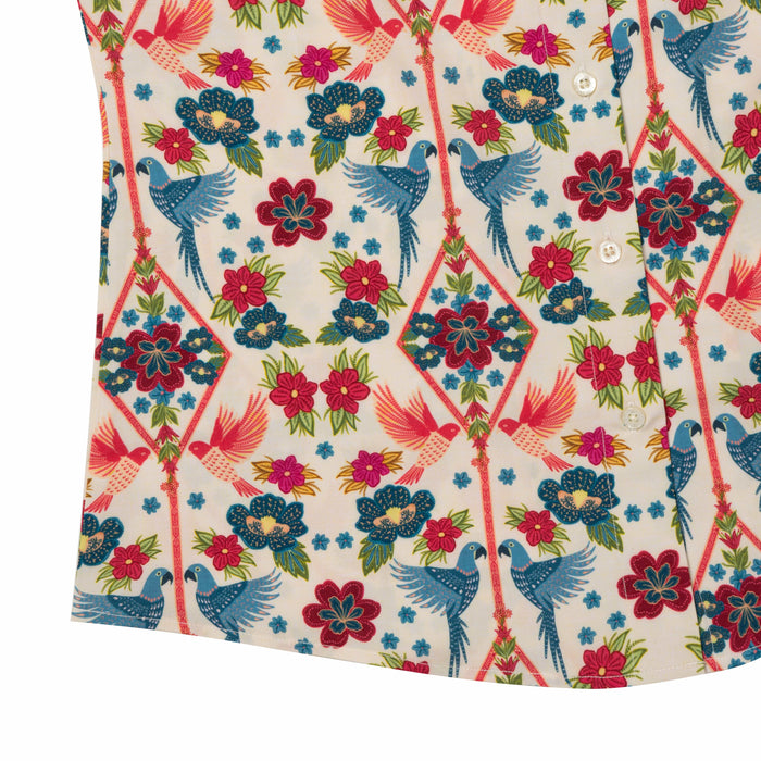 RSVLTS RSVLTS Wild Things "Folk Bird" Women's _ KUNUFLEX Short Sleeve Shirt Wild Things "Folk Bird" Women's _ KUNUFLEX Short Sleeve Shirt
