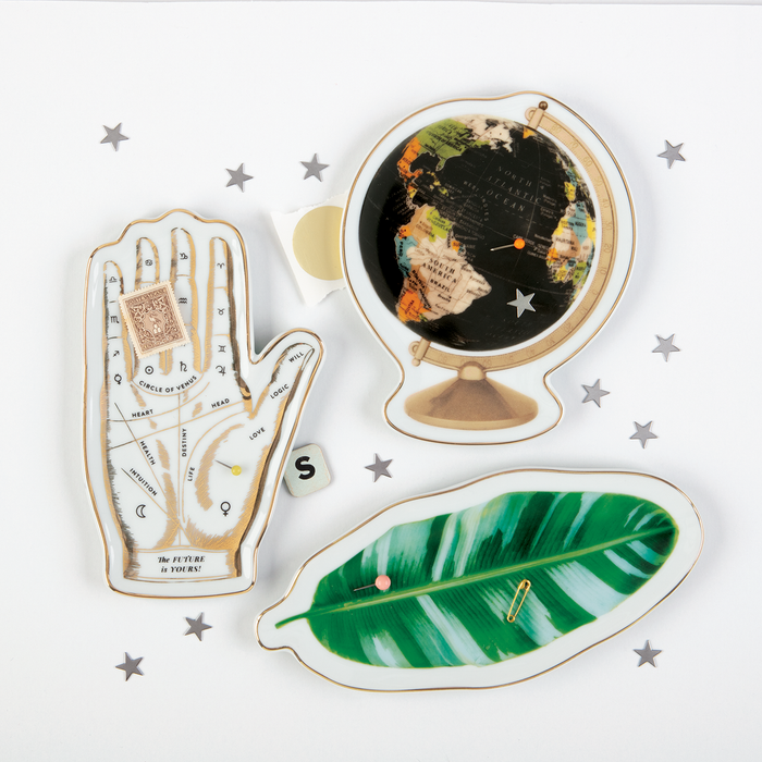 The Future is Yours Shaped Medium Porcelain Tray Porcelain Trays Galison