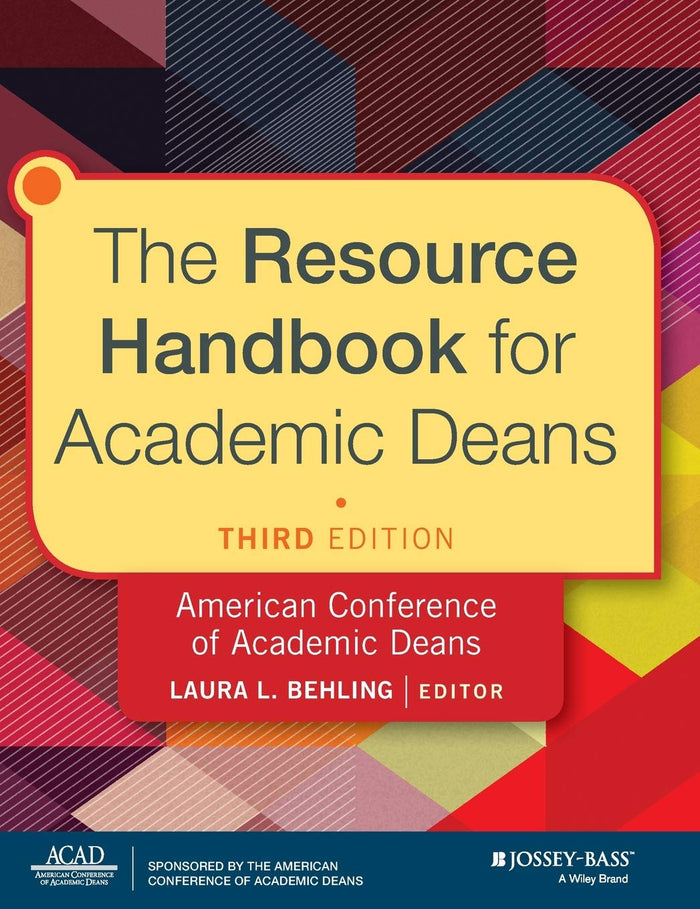 The Resource Handbook For Academic Deans Hardcover
