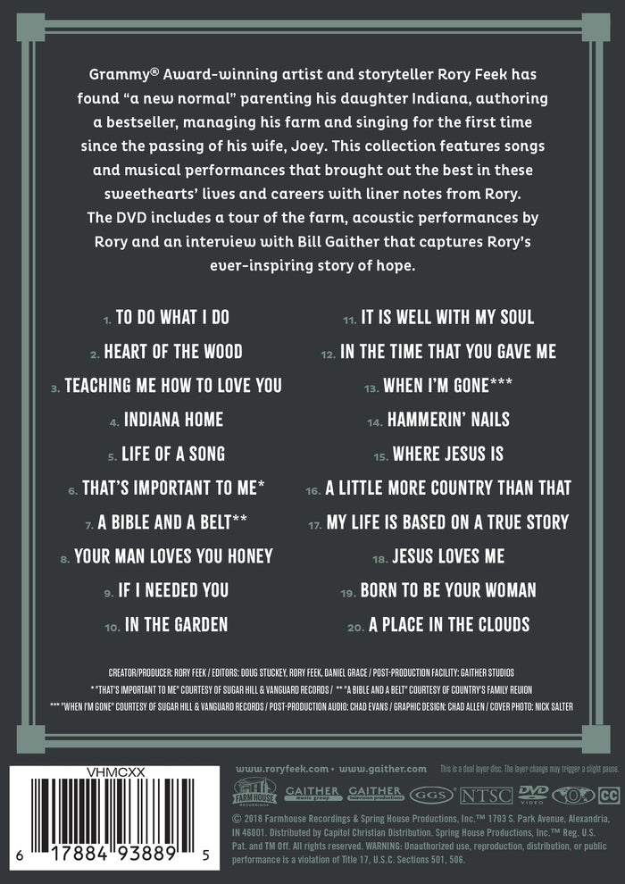 THE SINGER & THE SONG - The Best of Joey+Rory  (CD/DVD Combo)