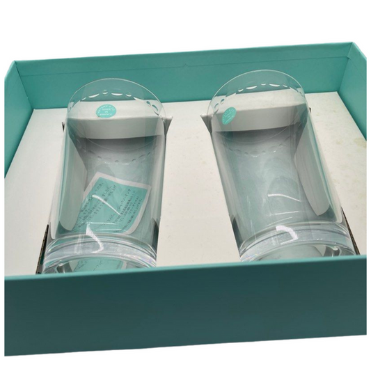 Tiffany & Co Set of 2 Tumbler Tall Glass