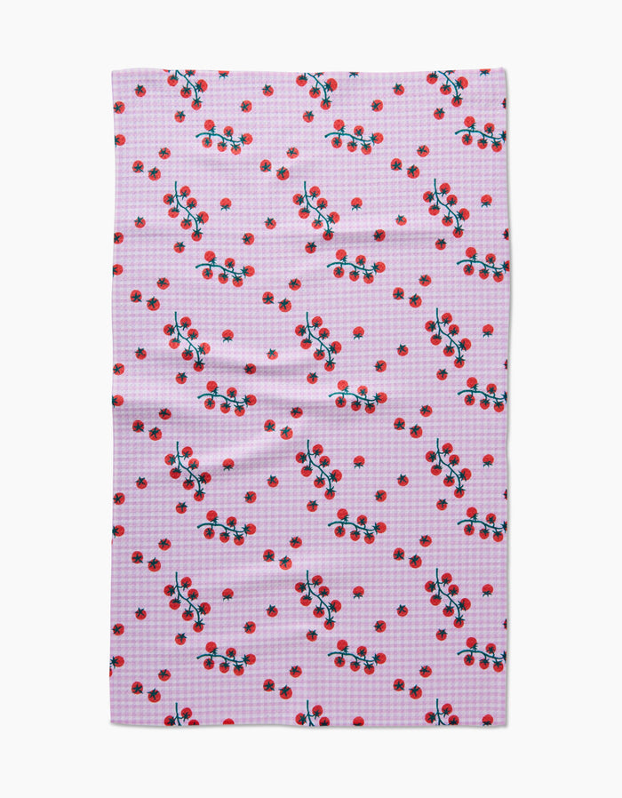 Tomato Gingham Tea Towel