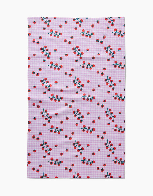 Tomato Gingham Tea Towel