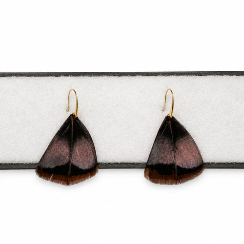 Turkey Feather Earrings-Women's Accessories-Single Row-Kevin's Fine Outdoor Gear & Apparel