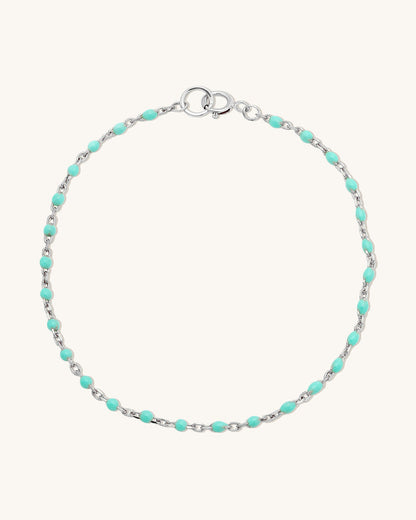 Turquoise Candy Chain Anklet