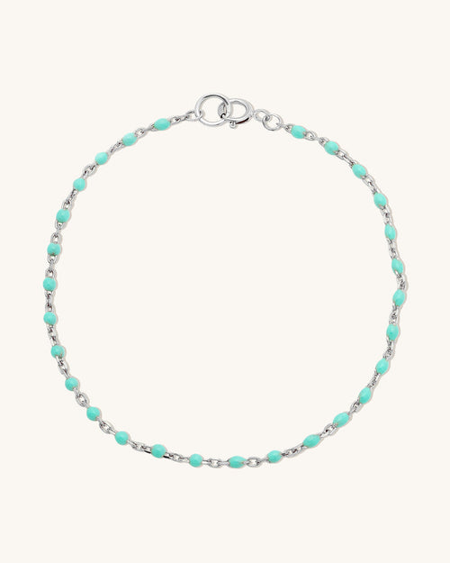 Turquoise Candy Chain Anklet