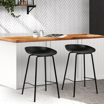 Two Bar Stools Kitchen Counter Stools Metal-Home Living Store-Furniture > Chairs > Table & Bar Stools