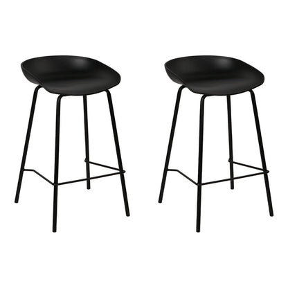 Two Bar Stools Kitchen Counter Stools Metal-Home Living Store-