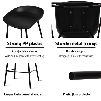 Two Bar Stools Kitchen Counter Stools Metal-Home Living Store-