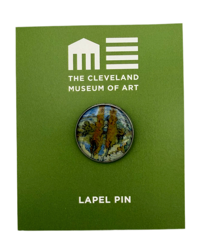 Two Poplars in the Alpilles Lapel Pin