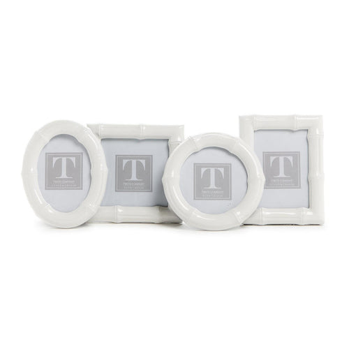 Two's Company High Gloss Faux Bamboo Photo Frame.
