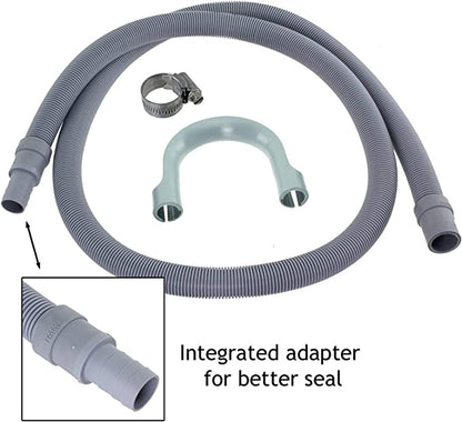 Universal Replacement Washing Machine and Dishwasher Drain Waste Hose Extension Kit, 1.5M 37-UN-55