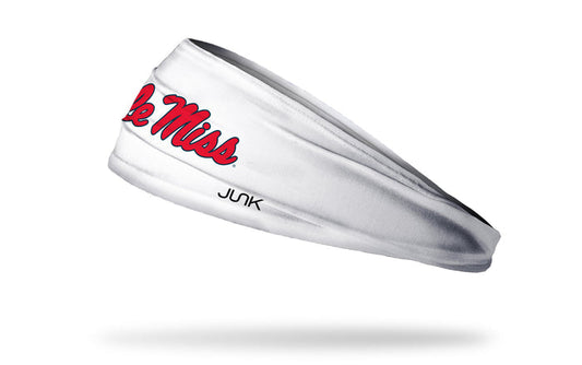 University of Mississippi: Ole Miss White Big Bang Lite Headband - View 1