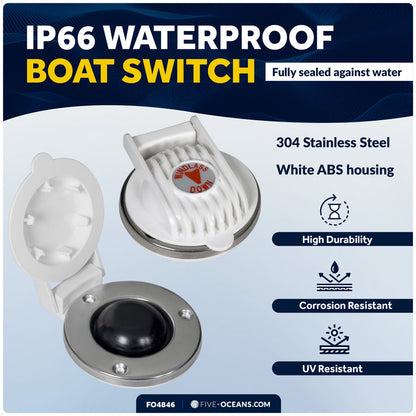 Up/Down Windlass Foot Switch, 5A, 12-24V DC - FO4846 - Five Oceans