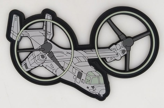 USMC MV-22 Night Ops PVC GITD Patch
