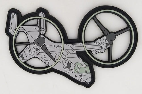 USMC MV-22 Night Ops PVC GITD Patch