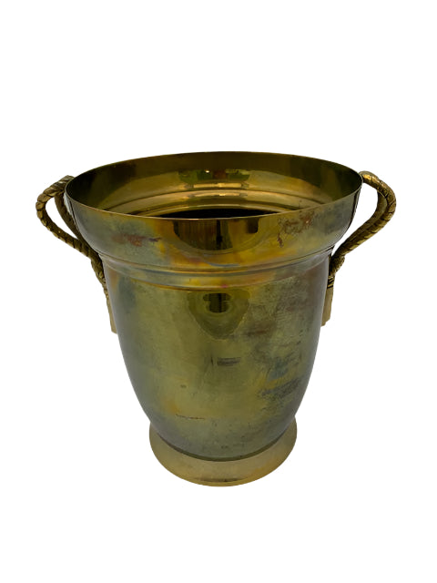 Vintage Brass Wine Cooler/Ice Bucket.