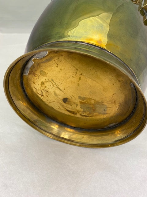 Vintage Brass Wine Cooler/Ice Bucket.
