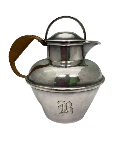 Vintage Sheffield Silver Over Copper Teapot.