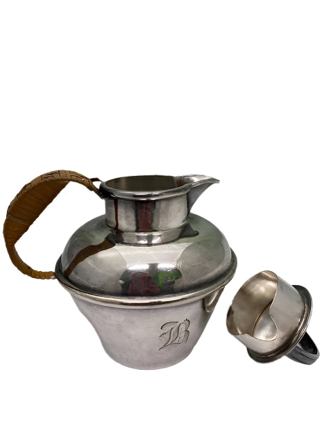Vintage Sheffield Silver Over Copper Teapot.