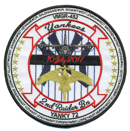 VMGR-452/2nd Raider Memorial Patch & Sticker Patch