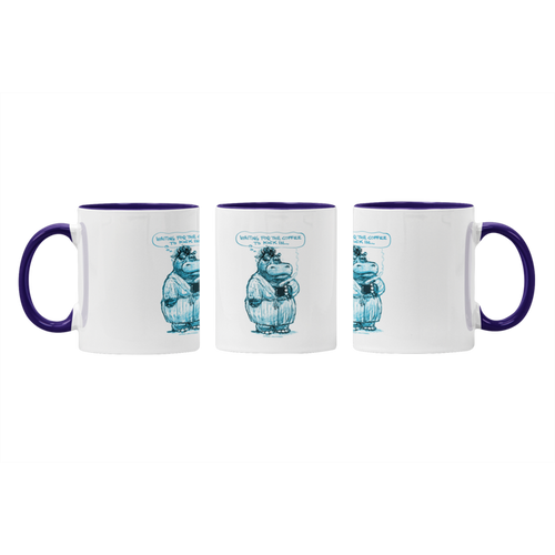 Waiting for coffee to kick in Accent Mug