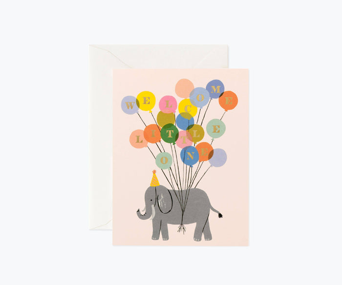 Welcome Elephant Card.