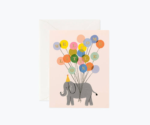 Welcome Elephant Card.