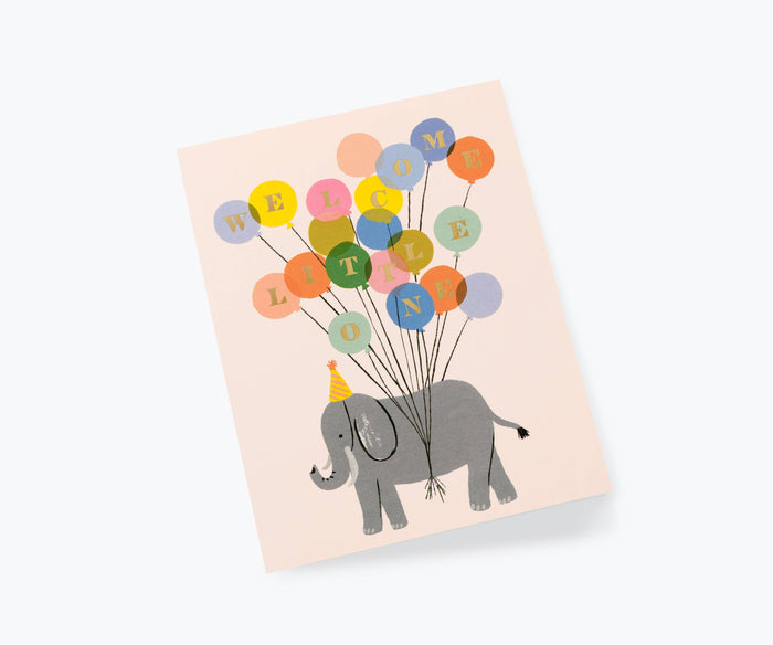 Welcome Elephant Card.