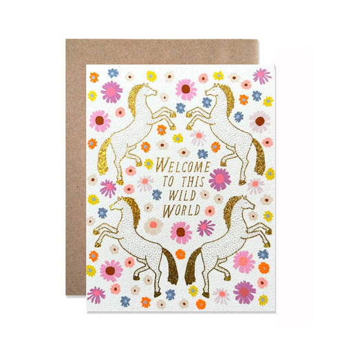 Welcome To This Wild World Baby Card