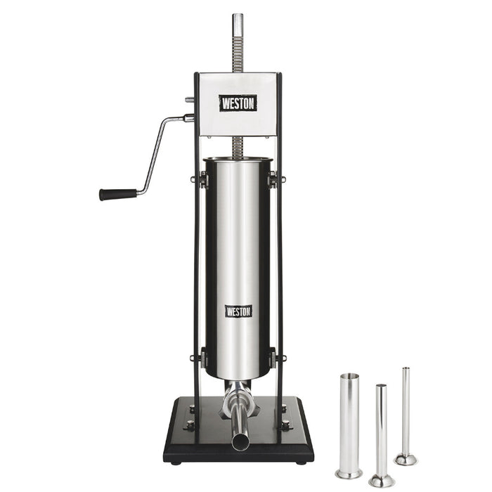 WESTON 86-1501-W 15 Lb Dual Speed Vertical Sausage Stuffer - Blemished package with full warranty