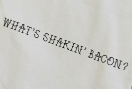 What's Shakin' Bacon Pig Organic Baby Playsuit